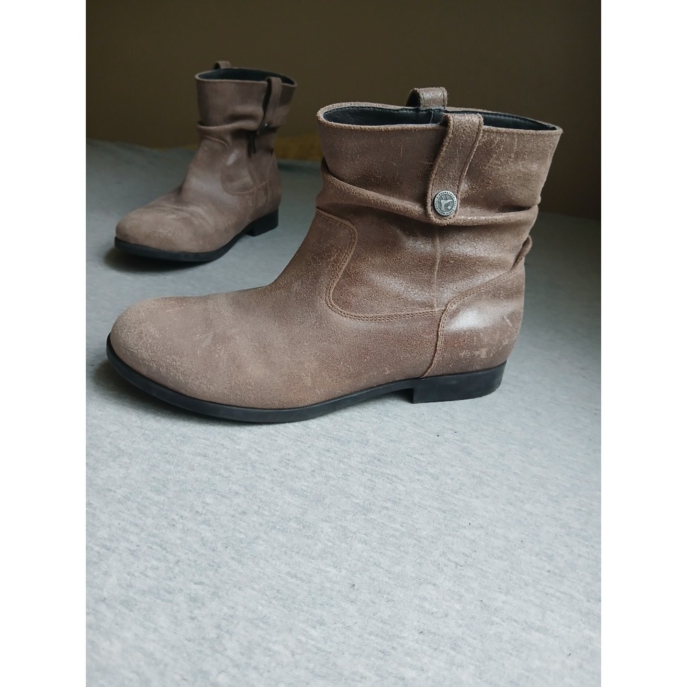 Birkenstock Boots 39 / 8.5 Leather Ankle Slouch Classic Preppy Comfort Everyday